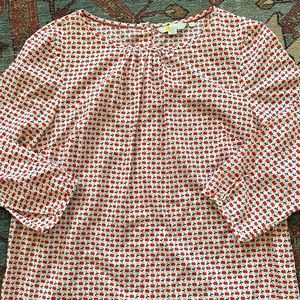 Boden apple print blouse